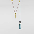 DecorBites™ Glass Chandelier: Adjustable Shape, LED Decorative Lamps for Restaurant, Bedroom, Bar.