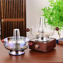DecorBites™ Glass Hotpot: Thickened Heat-Resistant Crystal Pot for Home, Camping, Steaming & Boiling