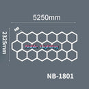 DecorBites™ Hexagon LED Ceiling Light for Barbershop and Garage Hair Salon