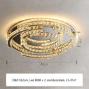 DecorBites™ Crystal LED Pendant Lights Chrome Steel Modern Luxury Fixtures