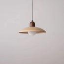 DecorBites™ Japanese Wooden Stone Chandelier Pendant Light, Wabi-Sabi Style Yellow Cavity-Stone Lamp