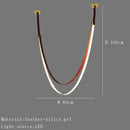 DecorBites™ Designer Leather Chandelier Belt Pendant Light for Modern Spaces