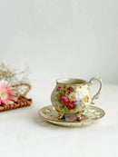 DecorBites™ Court Style Latte & Cappuccino Cup Set with Saucer, Tea Cup Set