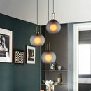DecorBites™ Glass Ball Pendant Light Fixture for Kitchen Dining Room Bedroom Lighting