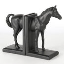 "DecorBites™ Dark Horse Stallion Resin Figurine for Home Decor Bookshelf Storage"