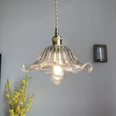 DecorBites™ Glass Industrial Pendant Light: Loft Style Fixture with Copper Socket for Home Decor