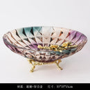 DecorBites™ Crystal Glass Vase: Elegant Dried Flower Decor for Luxury Dining Tables