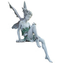 Tudor And Turek Resin Sitting Fairy Statue Garden Decorative Porch Figurine Angel Sculpture for Yard Home Garden Decoration