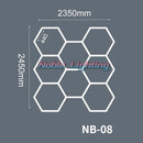 DecorBites™ Hexagon LED Ceiling Light for Barbershop and Garage Hair Salon