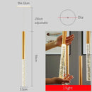 DecorBites™ Crystal Staircase Chandelier - Modern Gold LED Lighting for Living Room