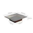 DecorBites™ Acacia Wooden Fruit Bowl Tray for Living Room Coffee Table Décor