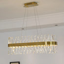 DecorBites™ Gold Crystal Chandelier LED Light for Dining and Living Room