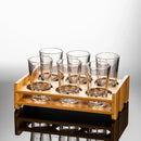 DecorBites™ Clear Glass Liquor Cup Set 2oz Chinese Spirit Drinking Glasses with Graduated Line