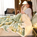 DecorBites™ Cozy Milk Velvet Blanket - 3 Layer Warmth & Fluffy Weighted Blanket