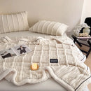 DecorBites™ Cozy Faux Rabbit Plush Blanket for Autumn/Winter - Soft Milk Velvet Nap Blanket