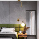DecorBites™ Glass Ball Pulley Pendant Light: Modern Indoor Hanging Lamp for Living Room & Bedroom