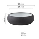 DecorBites™ Japanese Ceramic Round Bowl - Restaurant Tableware and Household Snack Fruit Dessert Bowl