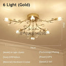 DecorBites™ Crystal Ceiling Chandelier LED Light Fixture for Living Room Bedroom Kitchen