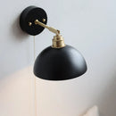 DecorBites™ LED Wall Light Fixture Modern Black Wood Copper Sconce