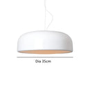 DecorBites™ Glossy Black Round Nordic Pendant Light for Dining Room and Bar Decor