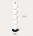 DecorBites™ Gourd String Floor Lamp, White Glass Lampshade, Designer Nordic Floor Light