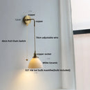 DecorBites™ Clear Glass LED Wall Lamp Modern Crystal Home Decor Bathroom Mirror Light