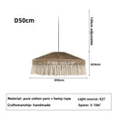 DecorBites™ Handmade Rattan Pendant Lights - Nordic Style Chandelier for Home Decor