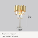 DecorBites™ Crystal Table Decor Lamp 3000K E14 Bulb Desk Light for Bedside Office