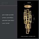 DecorBites™ Crystal LED Pendant Light Luxury Stairs Lustre Modern Lighting Fixture