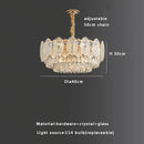 DecorBites™ Gold Glass Dining Table Lamp | Modern Round Crystal Hanging Pendant Lights