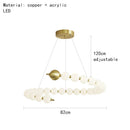 DecorBites™ Acrylic LED Chandelier: Modern Living Room Pendant Lamp