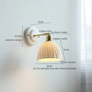 White and gold copper ceramic led wall lamp for living room