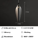 Modern black flying wing shape pendant lights for living room