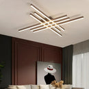 DecorBites™ Gold Black Aluminum LED Chandeliers for Bedroom Dining Living Room Lighting