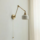 DecorBites™ Ceramic Copper LED Wall Lights with Pull Chain Switch - Nordic Modern Bedside Lamp