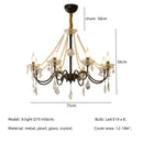 DecorBites™ Crystal LED Chandelier Living Room Luxury Lighting E14 Pendant Lamparas