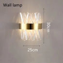 DecorBites™ Brushed Gold Rings Crystal Chandelier Ceiling Lamp