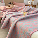 DecorBites™ Cotton Towel Blanket, Rural Printed Thin Quilt - Luxury Breathable Bedspread
