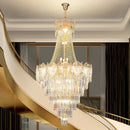 DecorBites™ Elegant Crystal Duplex Chandelier for Livingroom, Hotel, and Villa