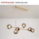 DecorBites™ Glass Ball LED Pendant Light Modern Chandelier for Living Room Decor