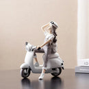 DecorBites™ Kawaii Girl Figurine Sculpture for Room Decor and Desk Accessories
