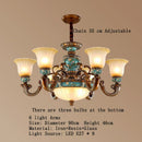 DecorBites™ Classical Resin Chandelier for Luxurious Living Room, Dining Room, and Bedroom Lighting