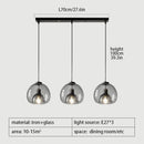 DecorBites™ Glass Pendant Lights: Stylish LED Chandeliers for Dining Room, Kitchen, and Restaurant Tables