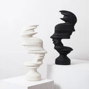 DecorBites™ Abstract Human Face Sculpture for Nordic Style Home Decor & Office Handicraft Gift