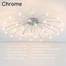 DecorBites™ Chrome Metal LED Chandelier - Nordic Design Home Lighting for Living Room, Bedroom, Kitchen