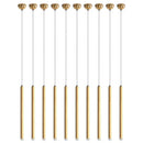 DecorBites™ Golden Tube LED Chandelier for Modern Duplex Villa Living Room Staircase