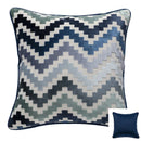 DecorBites™ Geometric Chenille Flocking Cushion Cover: Grey-Beige Home Decor Pillow Case