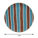 DecorBites™ Korean Style Round Bamboo Fiber Dining Plate for Desserts, Fruits, and Cakes