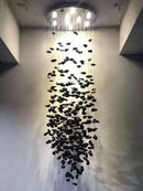 DecorBites™ Crystal Chandelier: Modern Staircase LED Lighting for Hallway & Lobby