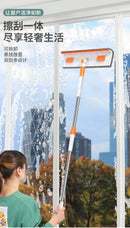 Window Clean Squeegee Mop Soft Microfiber Wiper Telescopic Glass Brush Multi-function Scraper Cleaning Dust Household Clean